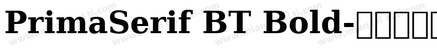 PrimaSerif BT Bold字体转换